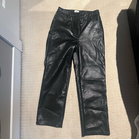 wilfred pleather straight leg melina pant - Picture 2 of 3